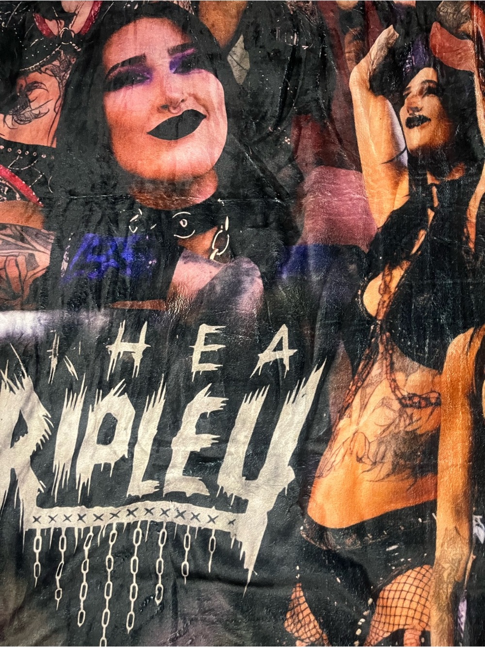 WWE Rhea Ripley Fan Blanket - Picture 4 of 5